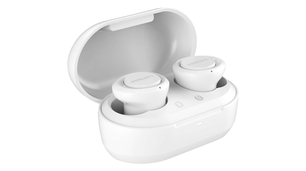 Tai nghe bluetooth Philips TAT1215WT/97 Trắng hộp mở nghiêng