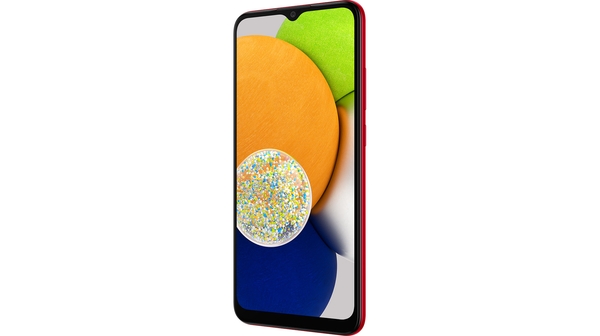 Điện thoại Samsung Galaxy A03 32GB Đỏ mặt nghiêng trái