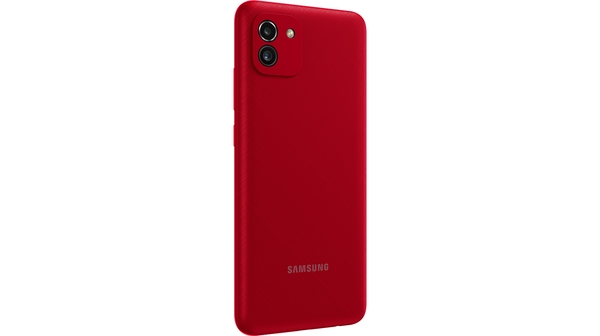 Điện thoại Samsung Galaxy A03 32GB Đỏ mặt lưng nghiêng phải