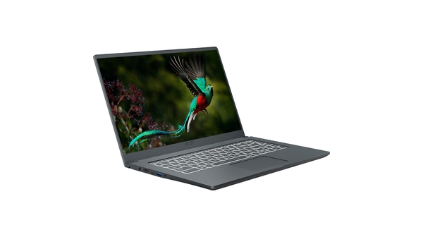 Laptop MSI Modern 15 A5M R55500U/8GB/512GB/Win11 (238VN) mặt nghiêng phải