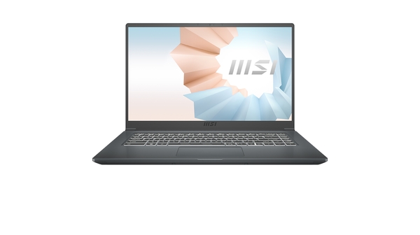Laptop MSI Modern 15 A5M R7-5700U (239VN) mặt chính diện