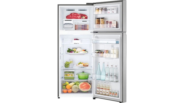 Tủ lạnh LG Inverter 374 lít GN-D372PS bên trong tủ có thực phẩm