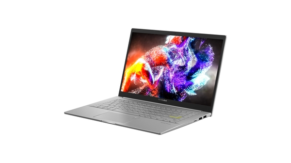 Laptop Asus Vivobook A415EA i3-1125G4 (EB1750W) mặt nghiêng trái