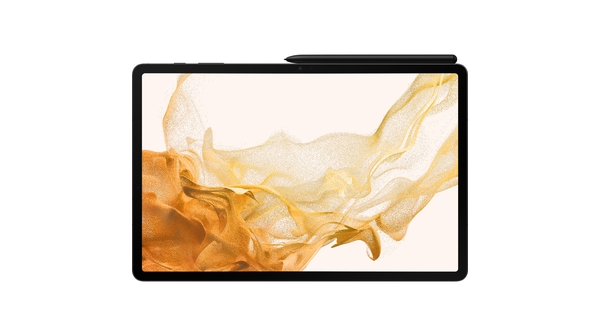 Máy tính bảng SamSung Galaxy Tab S8 Plus 128GB Xám mặt chính diện kèm bút