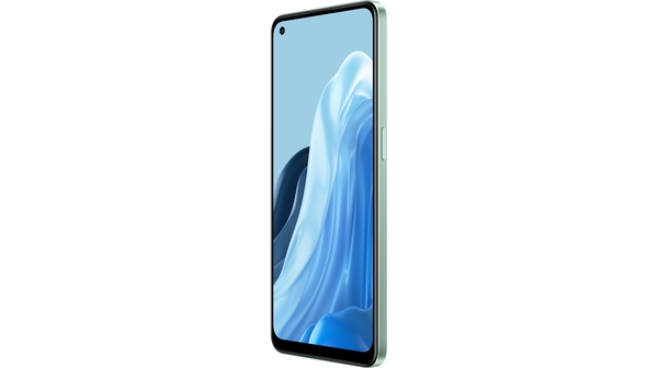 Điện thoại OPPO Reno7 Z 5G Bạc mặt nghiêng phải