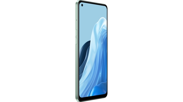 Điện thoại OPPO Reno7 Z 5G Bạc mặt nghiêng trái