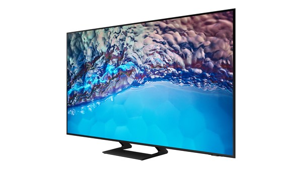 Smart Tivi Crystal Samsung UHD 4K 65 inch UA65BU8500KXXV mặt nghiêng phải