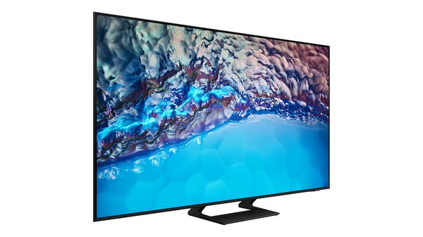 Smart Tivi Crystal Samsung UHD 4K 65 inch UA65BU8500KXXV mặt nghiêng trái