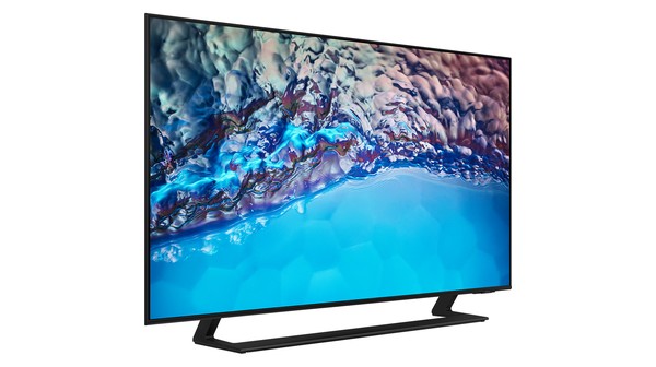Smart Tivi Crystal Samsung UHD 4K 50 inch UA50BU8500KXXV mặt nghiêng trái