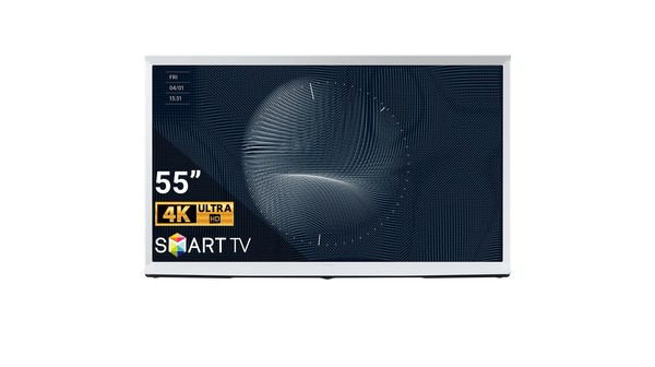 Smart Tivi QLED Samsung 4K 55 inch QA55LS01BAKXXV mặt chính diện