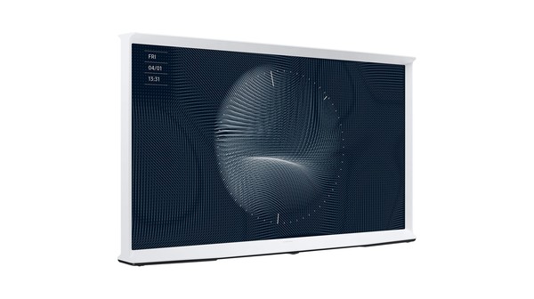 Smart Tivi QLED Samsung 4K 55 inch QA55LS01BAKXXV mặt nghiêng trái