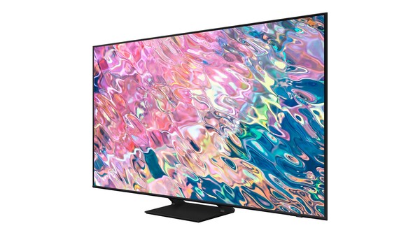 Smart Tivi QLED Samsung 4K 55 inch QA55Q60BAKXXV mặt nghiêng phải