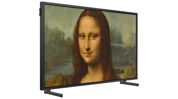 Smart Tivi QLED Samsung 4K 32 inch QA32LS03BBKXXV mặt nghiêng trái