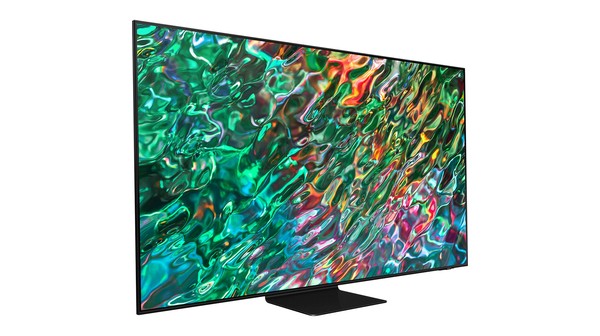 Smart Tivi Neo QLED Samsung 4K 55 inch QA55QN90BAKXXV mặt nghiêng trái