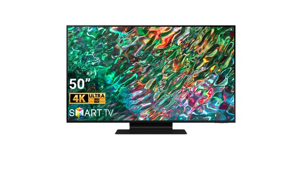Smart Tivi Neo QLED Samsung 4K 50 inch QA50QN90BAKXXV mặt chính diện