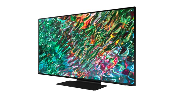 Smart Tivi Neo QLED Samsung 4K 50 inch QA50QN90BAKXXV mặt nghiêng phải