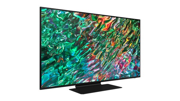 Smart Tivi Neo QLED Samsung 4K 50 inch QA50QN90BAKXXV mặt nghiêng trái