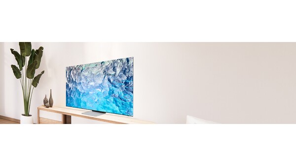 Smart Tivi Neo QLED 8K 75 inch Samsung QA75QN900BKXXV mặt nghiêng phải