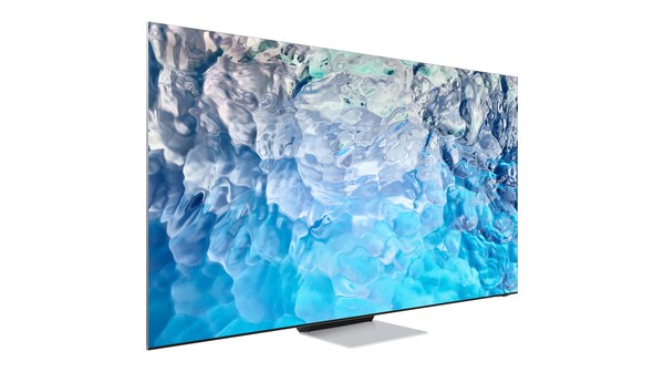Smart Tivi Neo QLED 8K 75 inch Samsung QA75QN900BKXXV mặt nghiêng trái