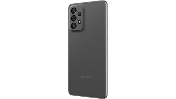 Điện thoại Samsung A73 6GB/128GB Xám mặt lưng nghiêng phải