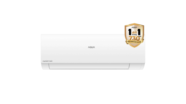 Máy lạnh Aqua Inverter 1.5HP AQA-KCRV13XAW mặt chính diện