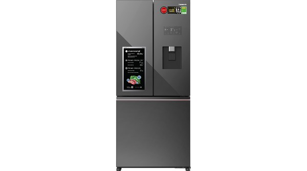 Tủ lạnh Panasonic Inverter 495 lít NR-CW530XMMV mặt chính diện
