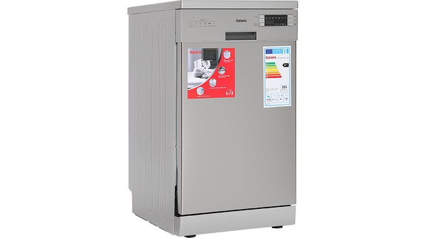Máy rửa chén Galanz W45A3A401S-0E1(SS) Bạc mặt nghiêng trái