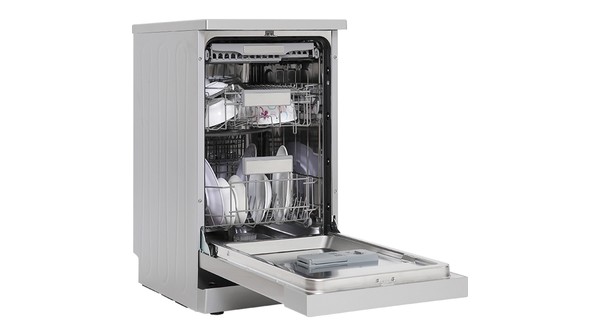 Máy rửa chén Galanz W45A3A401S-0E1(SS) Bạc mặt nghiêng trái cửa mở