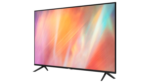 Smart Tivi Samsung Crystal UHD 4K 50 inch UA50AU7002KXXV mặt nghiêng phải