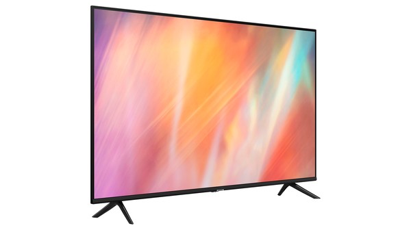Smart Tivi Samsung Crystal UHD 4K 50 inch UA50AU7002KXXV mặt nghiêng trái