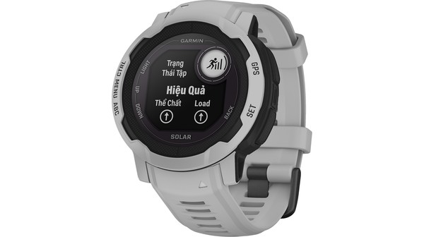 Đồng hồ Garmin Instinct 2 Solar 45mm Xám Sương mặt nghiêng