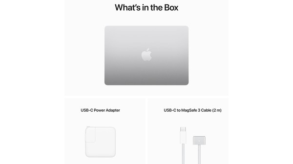 Laptop Macbook M2 2022 13,6 inch 8C MLXY3SA/A Bạc phụ kiện kèm