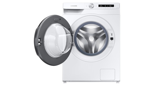 Máy giặt Samsung 13 kg Inverter WW13T504DAW mặt chính diện cửa lồng mở