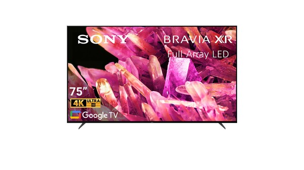 Google Tivi Sony 4K 75 inch XR-75X90K mặt chính diện