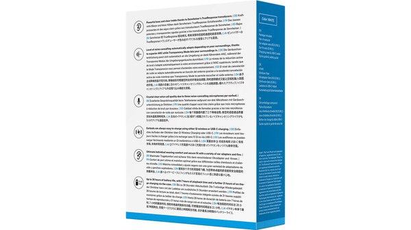 Tai nghe Bluetooth Sennheiser Momentum True Wireless 3 Trắng mặt sau hộp