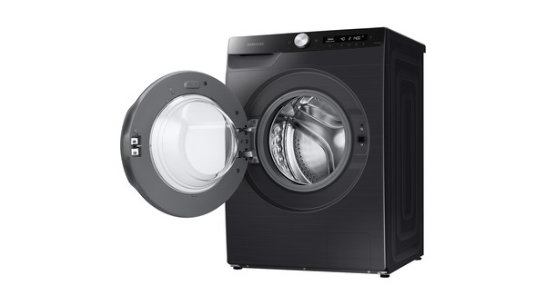 Máy giặt Samsung 13 kg Inverter WW13T504DAB mặt nghiêng cửa lồng mở