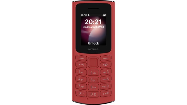 Điện thoại Nokia 105 4G Đỏ mặt chính diện