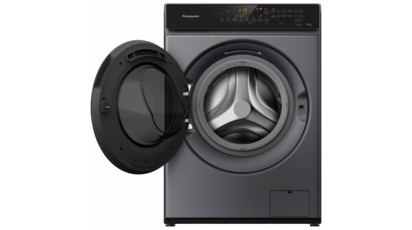 Máy giặt Panasonic Inverter 10 kg NA-V10FC1LVT mặt chính diện cánh cửa mở