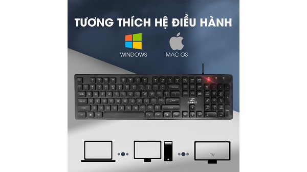Bàn phím có dây Zadez ZK-121 tương thích