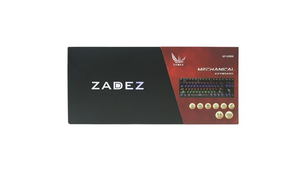 Bàn phím cơ Gaming không dây Zadez GT-015DK mặt trước hộp
