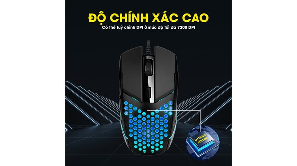 Chuột gaming có dây Zadez G-151M Đen độ chính xác cao