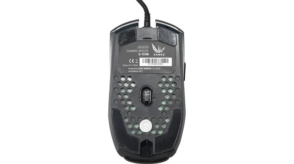 Chuột gaming có dây Zadez G-151M Đen mặt lưng