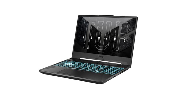 Laptop Asus TUF Gaming F15 FX506HC i5-11400H HN144W nghiêng trái