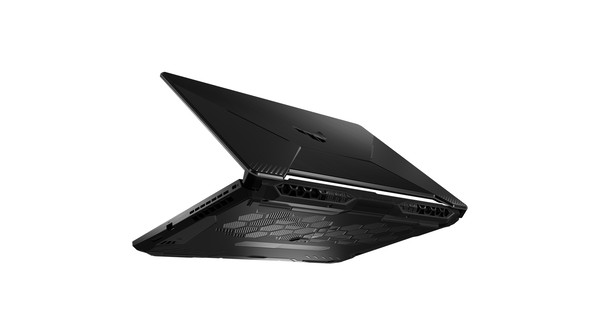 Laptop Asus TUF Gaming F15 FX506HC i5-11400H HN144W mặt dưới nghiêng