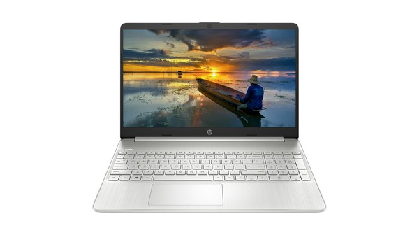 Laptop HP 15S-FQ5104TU i7-1255U 6K7E4PA mặt chính diện