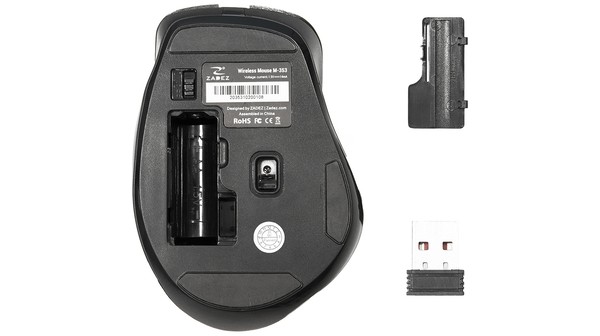 Chuột không dây Zadez M-353G Xám pin