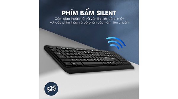 Bộ bàn phím chuột không dây Zadez ZMK-333