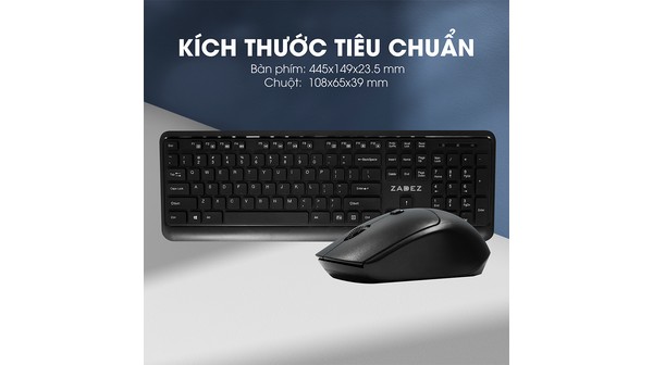 Bộ bàn phím chuột không dây Zadez ZMK-333