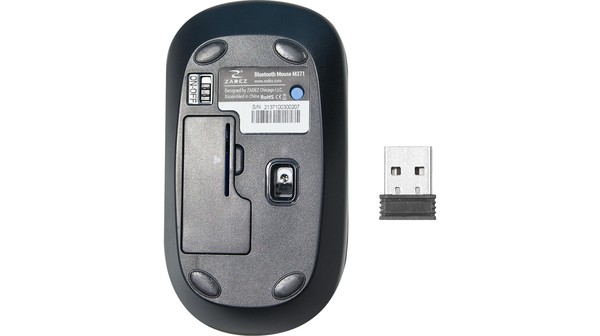 Bộ bàn phím chuột không dây Zadez ZMK-530G Xám mặt lưng chuột