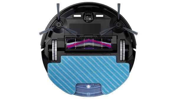 Robot hút bụi Powerbot-E Samsung VR05R5050WK/SV mặt dưới kèm khăn lau